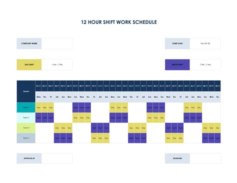 Shift Planner Template