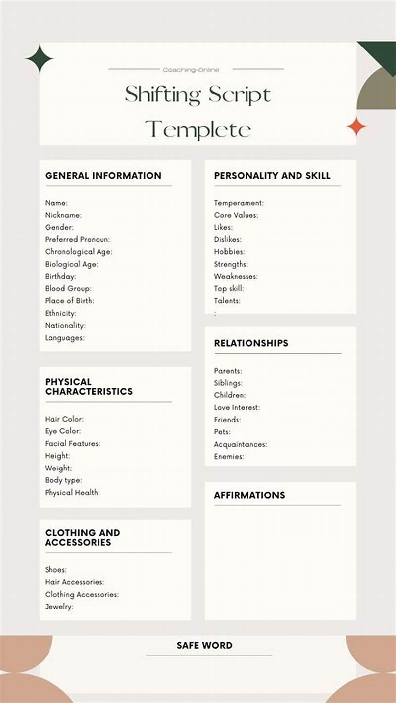 Shifting Script Template