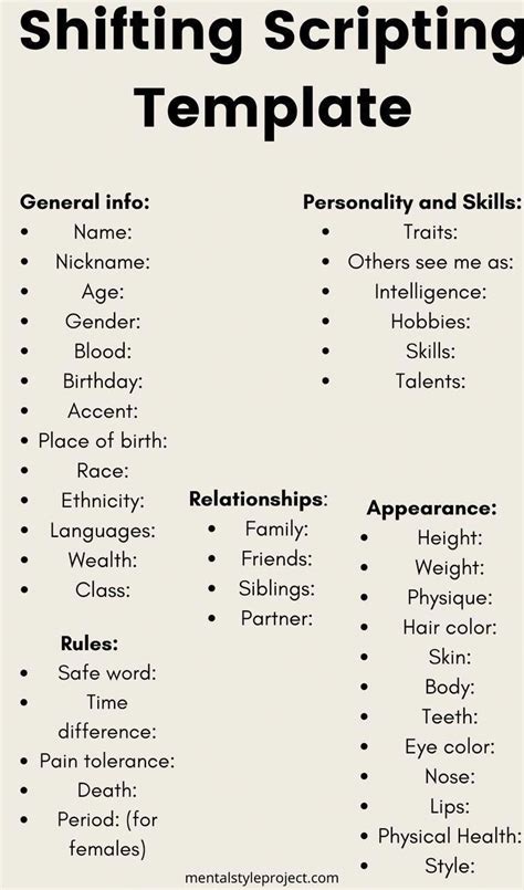 Shifting Script Templates