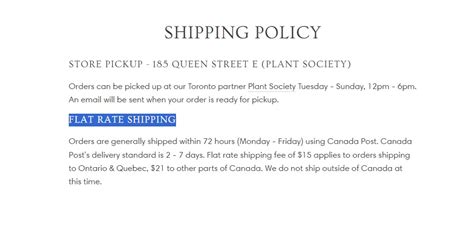 Shipping Policy Template Shopify