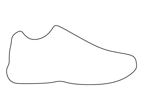 Shoe Cutout Template