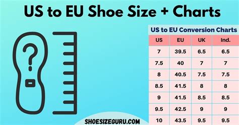 Shoe Size Conversion Chart Eu To Us