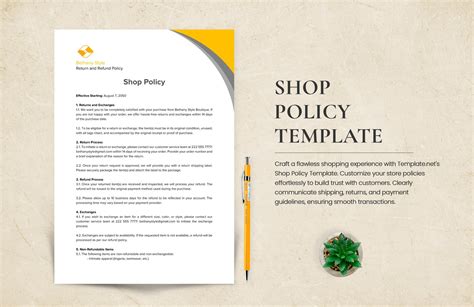 Shop Policies Template