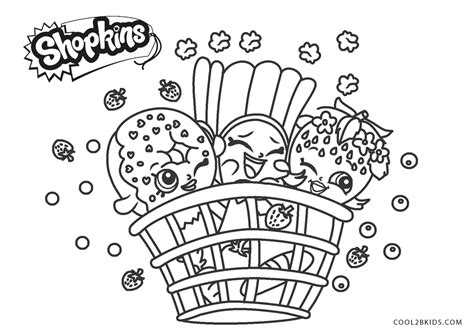 Shopkins Free Printables Coloring Pages