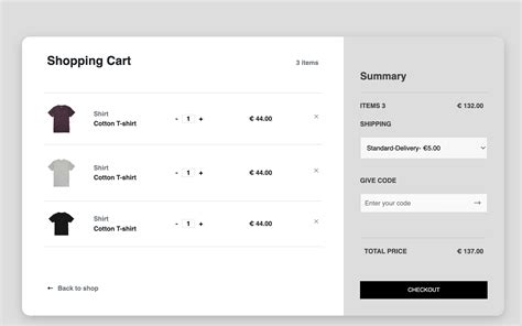 Shopping Cart Template