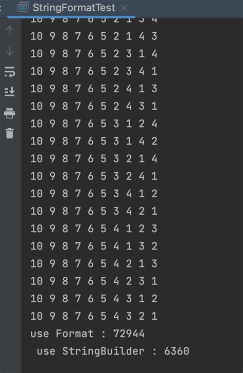 Should I use Javas Stringformat if performance is important