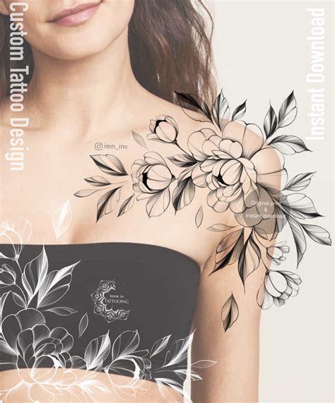 Shoulder Tattoo Template