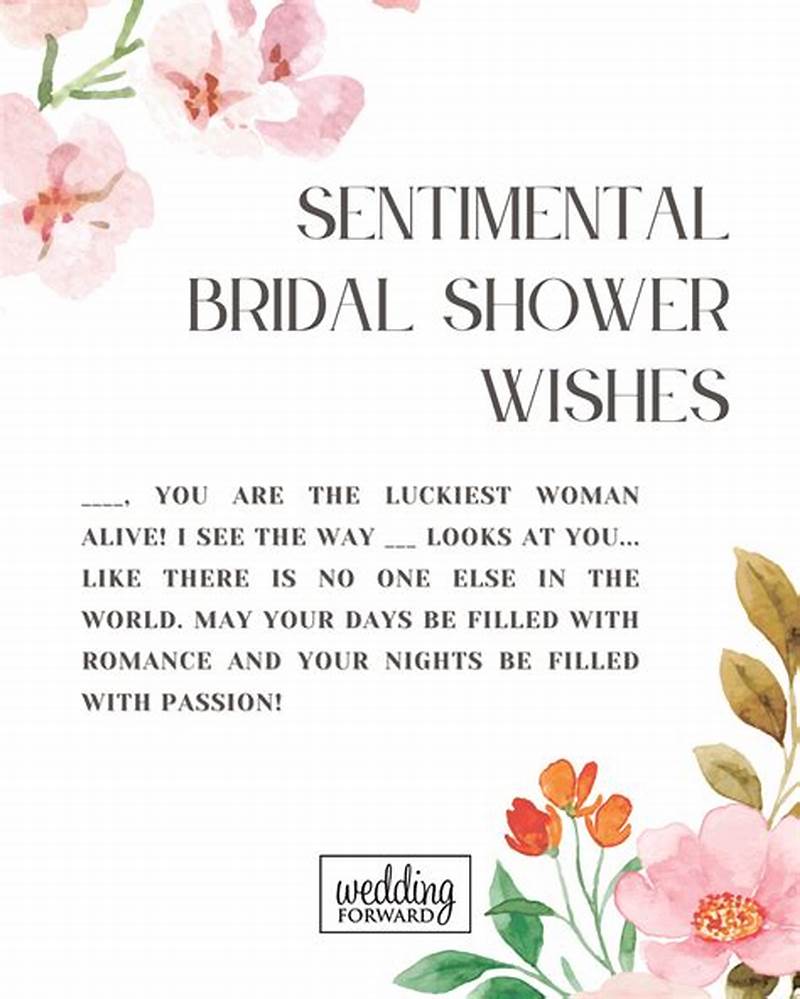 Shower Wishes For The Bride