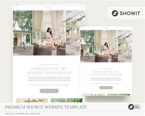 Showit Templates For Wedding Photographers