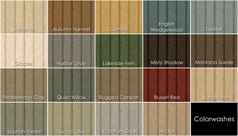 Siding Color Chart
