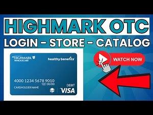 Sign Up For Highmark Otc Store Online Catalog