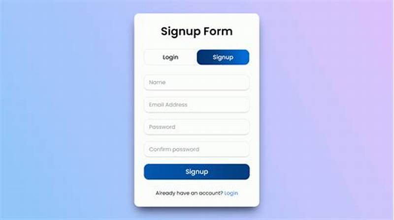 Signup Form Html Code