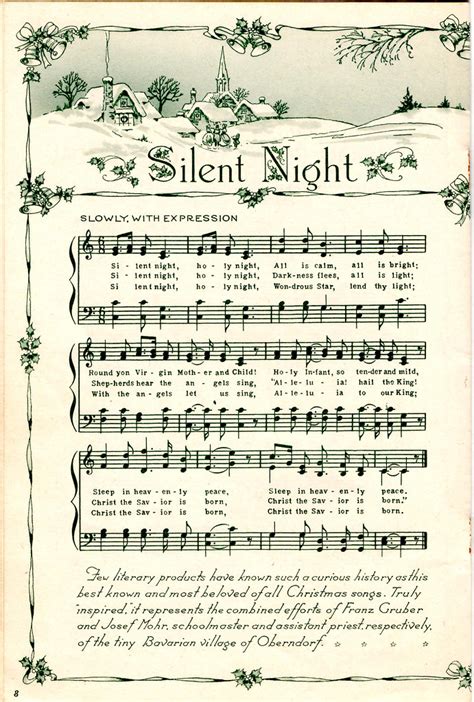 Silent Night Printable Sheet Music