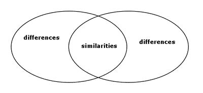 Similarity And Difference Chart