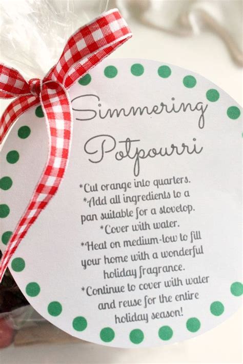 Simmer Pot Directions Printable