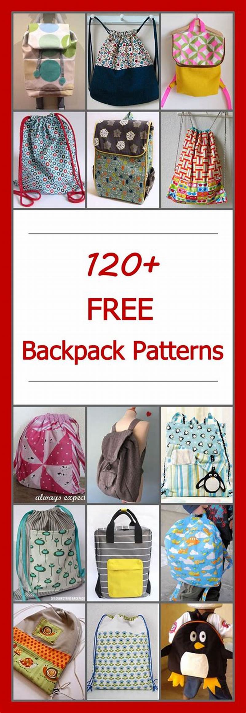 Simple Backpack Sewing Pattern Free