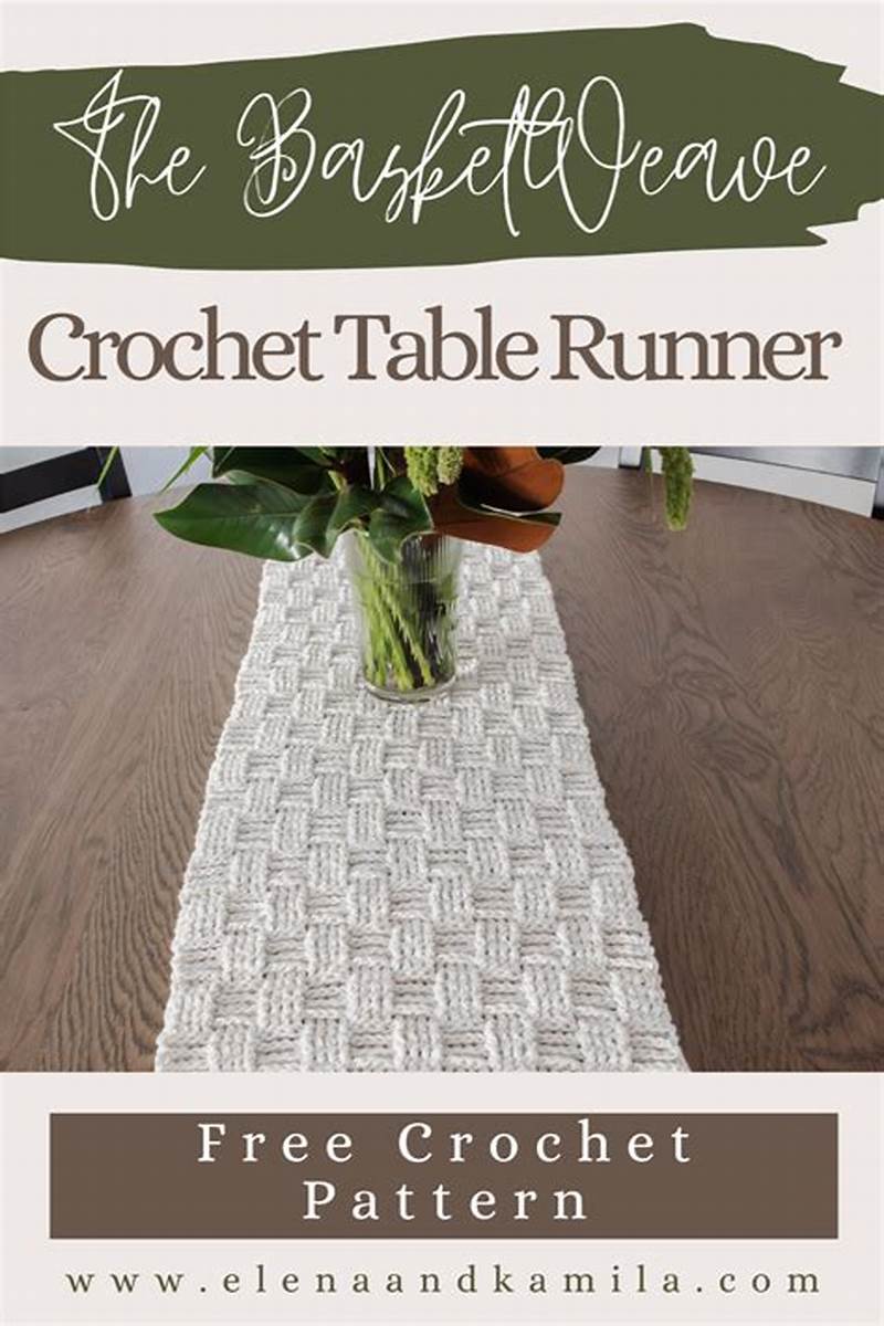 Simple Crochet Table Runner Free Pattern