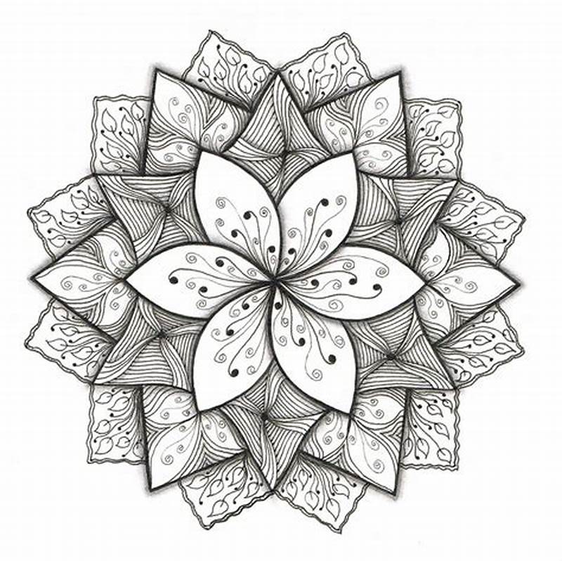 Simple Flower Pattern Drawing