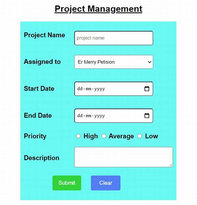 Simple Html Form Design Examples With Code