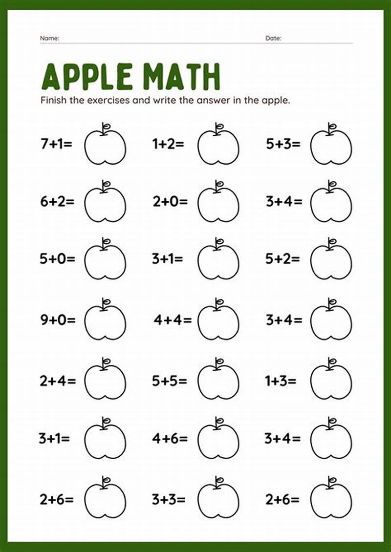 Simple Math Worksheets Printable