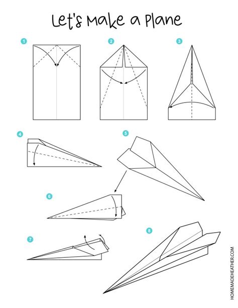 Simple Paper Airplane Template