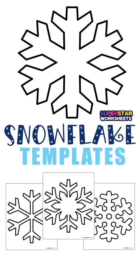 Simple Printable Snowflake