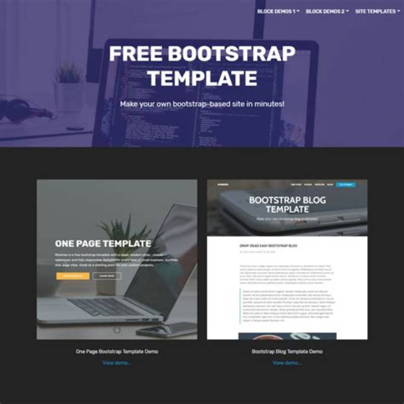 Simple Tech Bootstrap Template Download