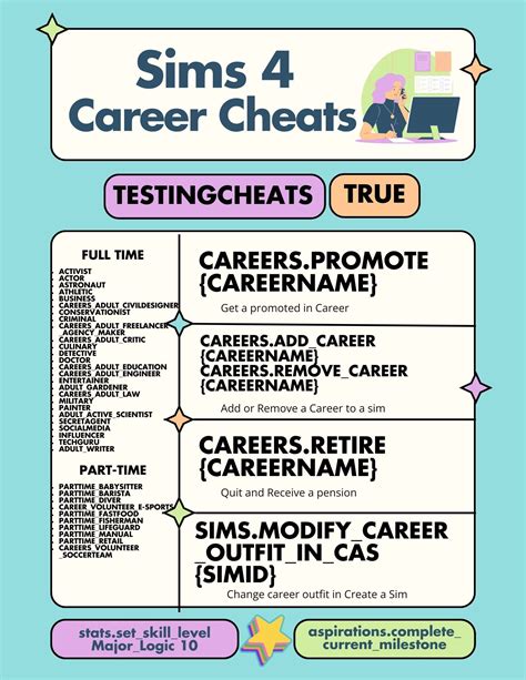 Sims Career Cheats Sims 4