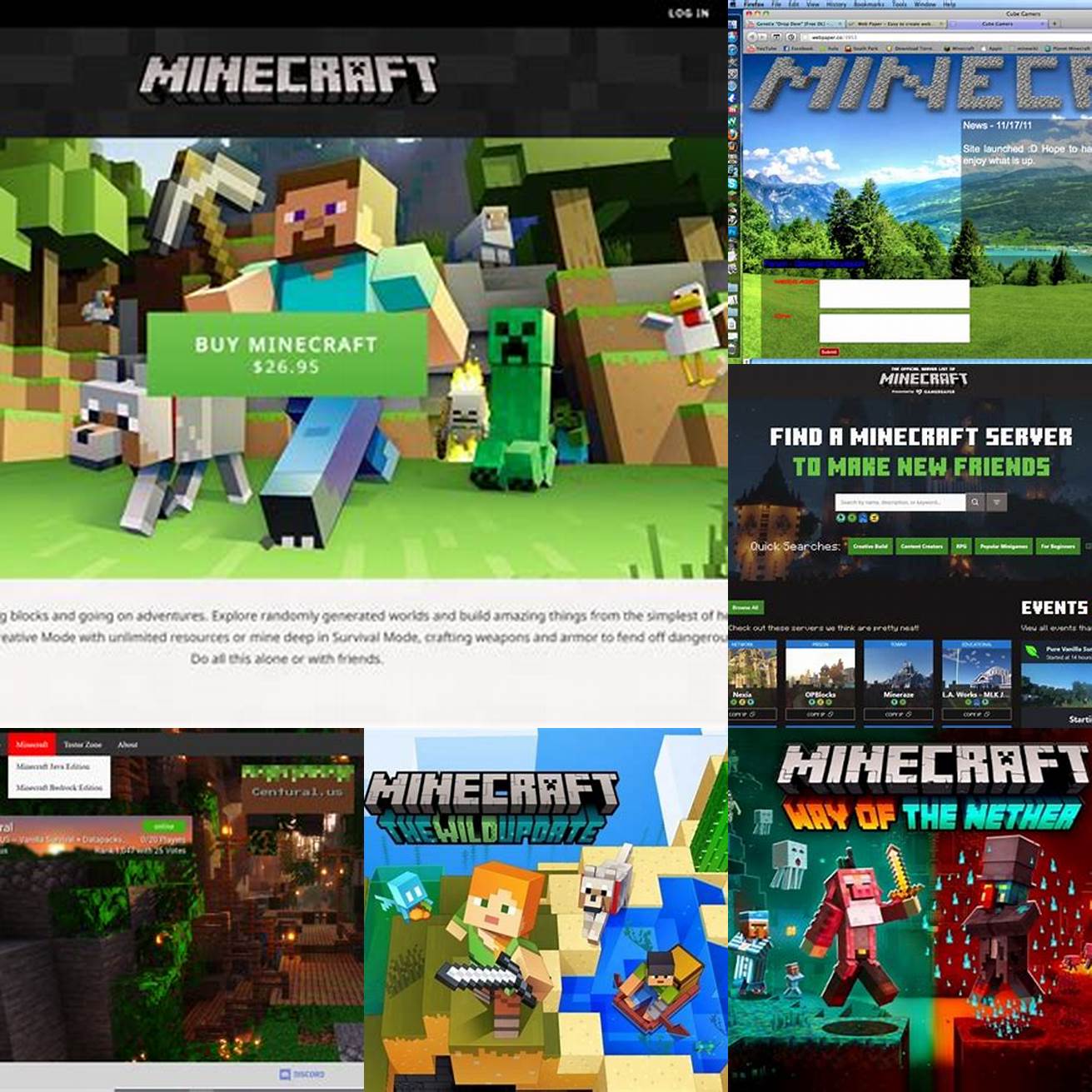 Situs web resmi Minecraft