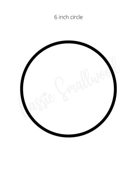 Six Inch Circle Template