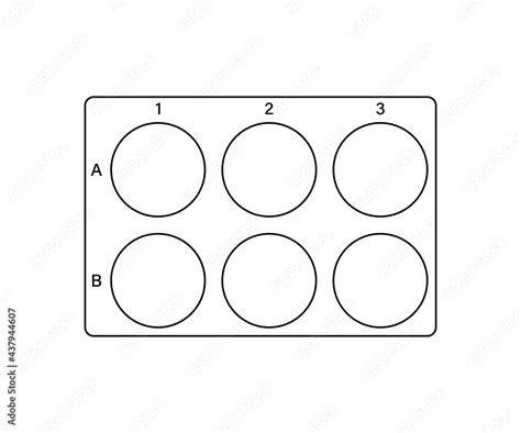 Six Well Plate Template