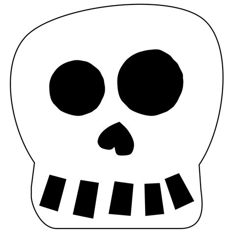 Skeleton Head Printable