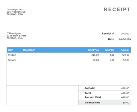 Skynova Invoice Template