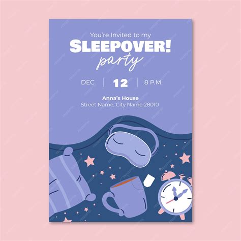 Sleepover Invitation Template