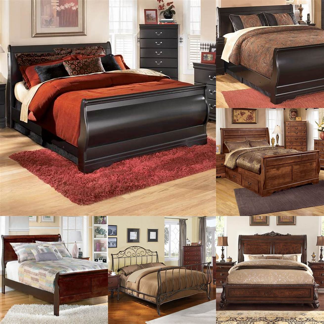 Sleigh Full Size Bed
