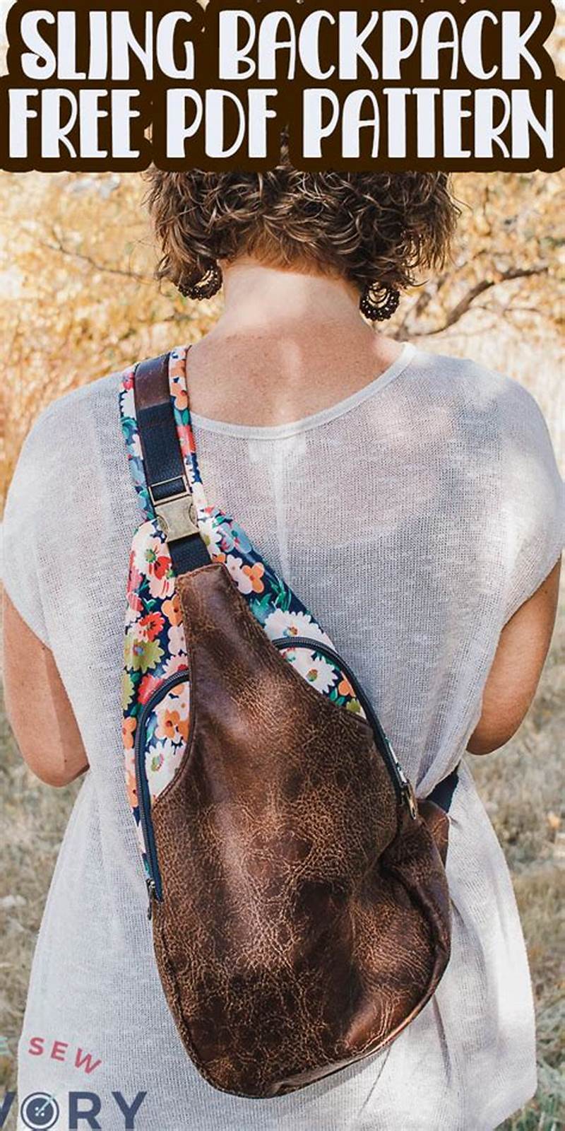 Sling Backpack Sewing Pattern