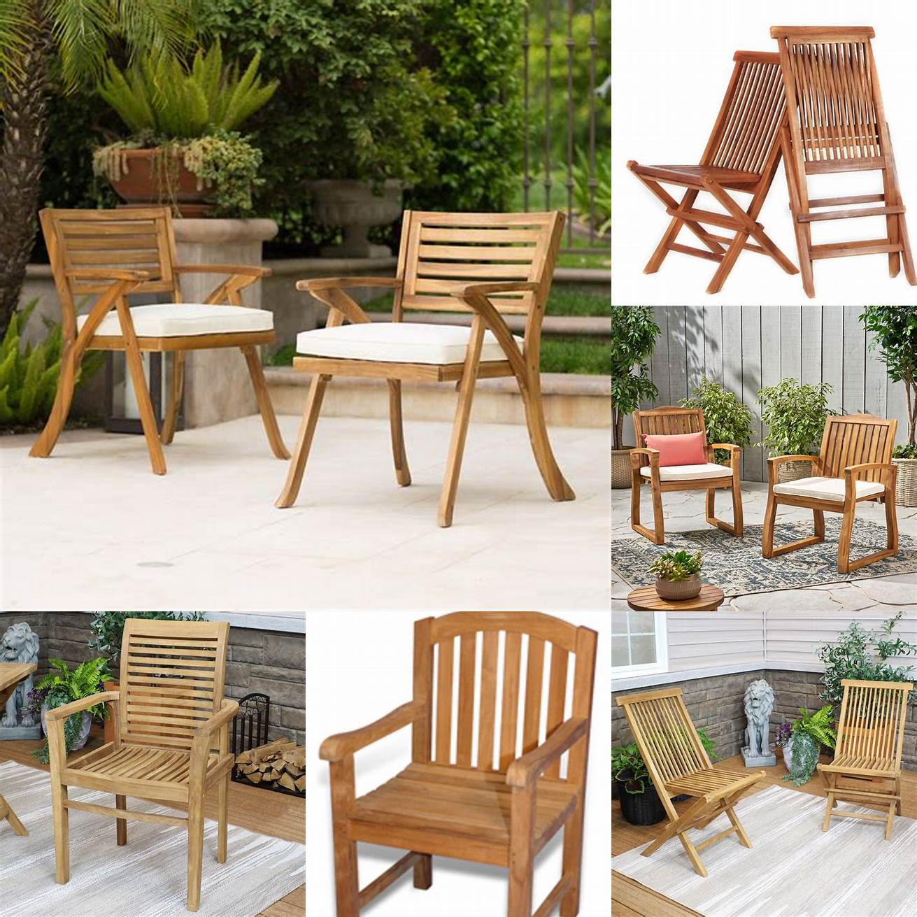 Small Teak Outdoor Chairs