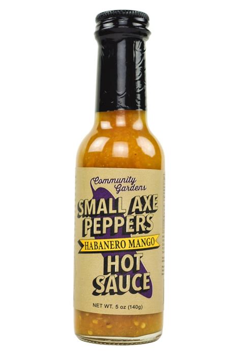 Small Axe Peppers Habanero Mango Sauce as dipping sauce