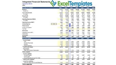 Small Business Financial Statement Template Excel