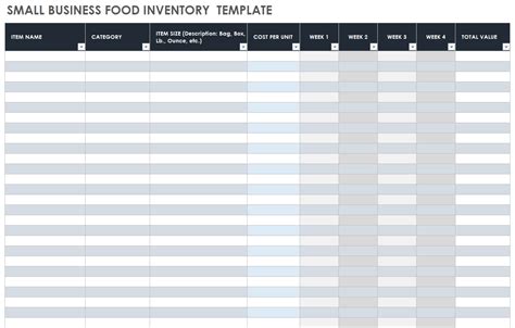 Small Business Inventory Template