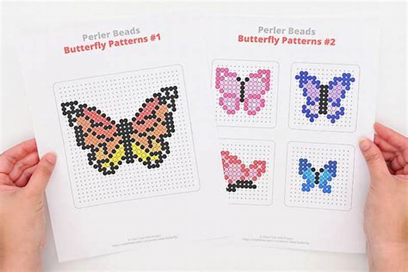 Small Butterfly Perler Pattern