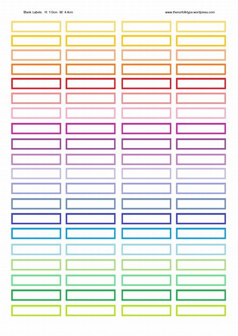 Small Printable Labels