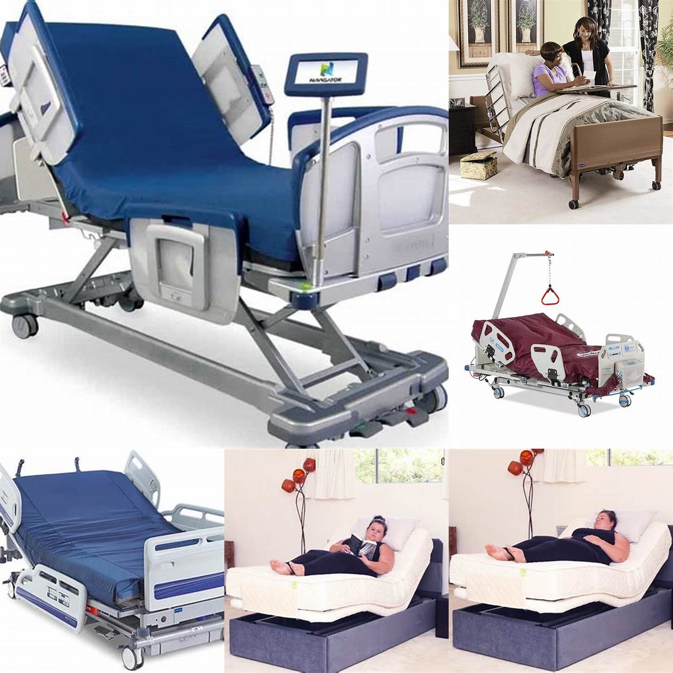 Smart Bariatric Bed with Touchscreen Control Panel