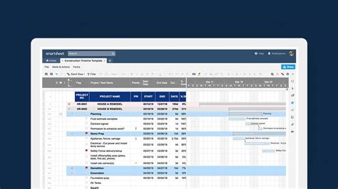 Smartsheet Construction Templates
