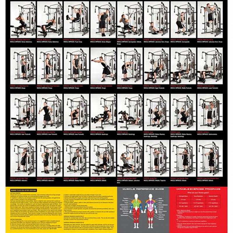 Smith Machine Exercise Chart