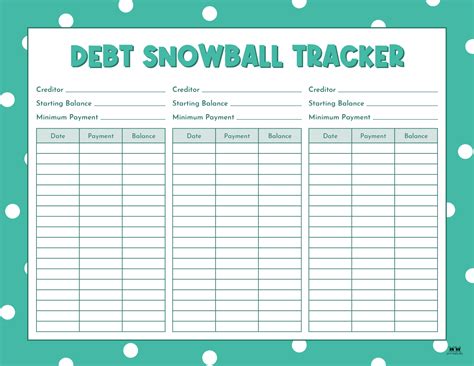 Snowball Effect Debt Template