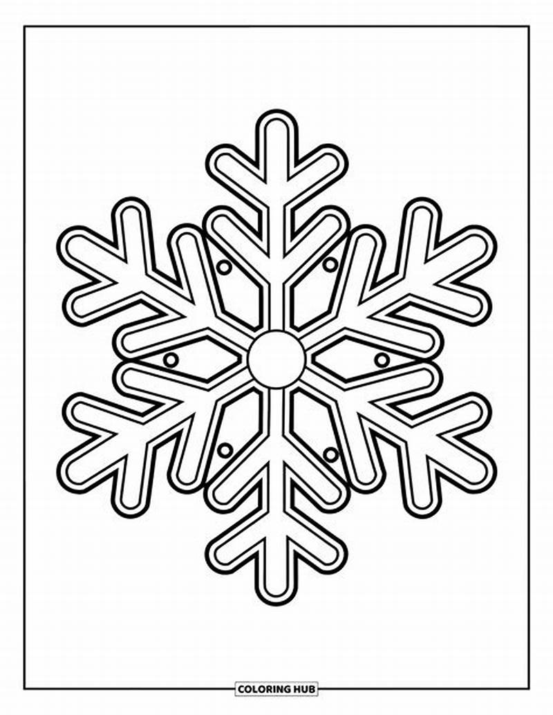Snowflake Coloring Printable