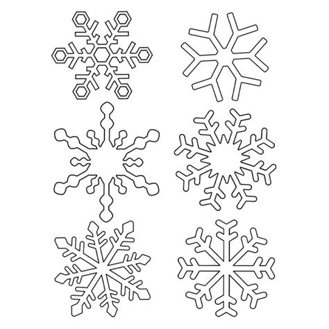 Snowflake Cutouts Printable
