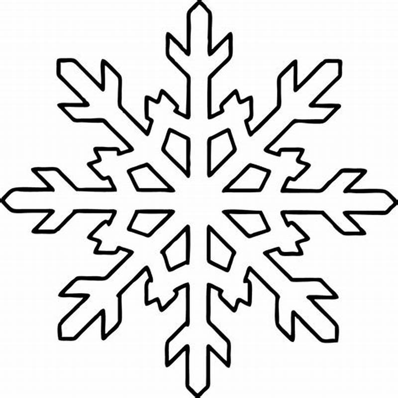 Snowflake Drawing Printable