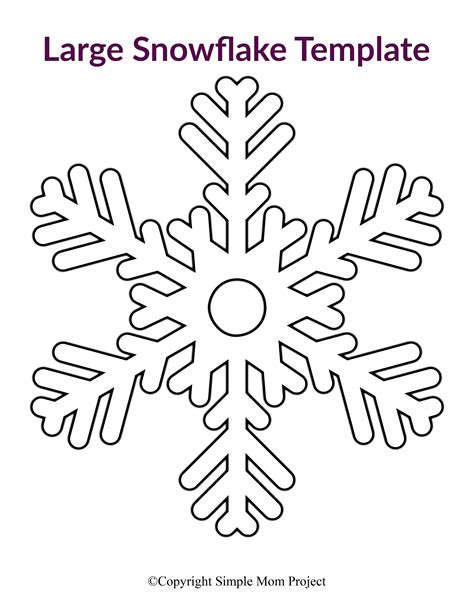 Snowflake Template Free